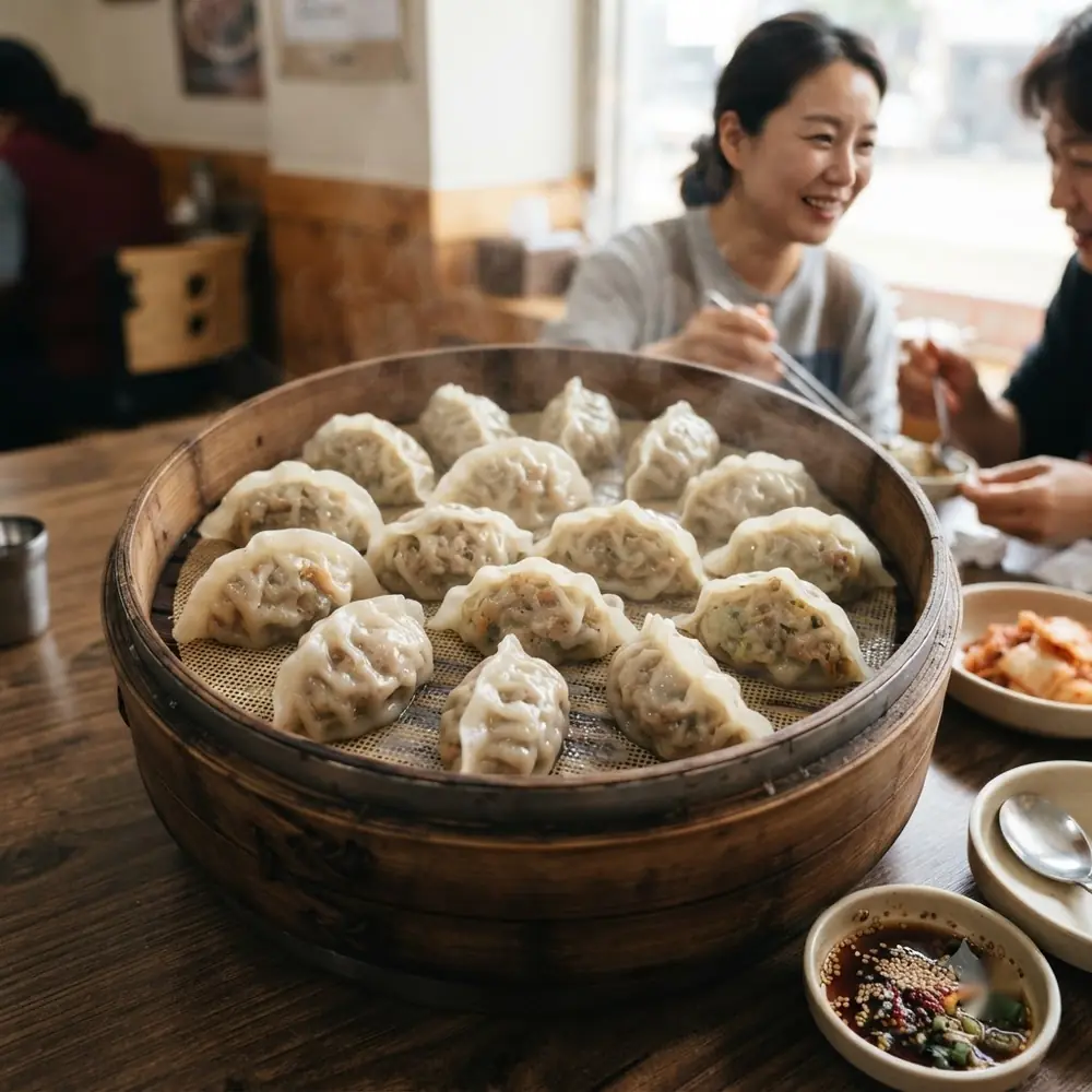 손으로 빚은 만두
